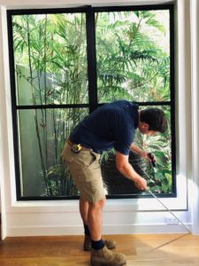 OneHome Inspections - Pest Inspection Under a Windowframe