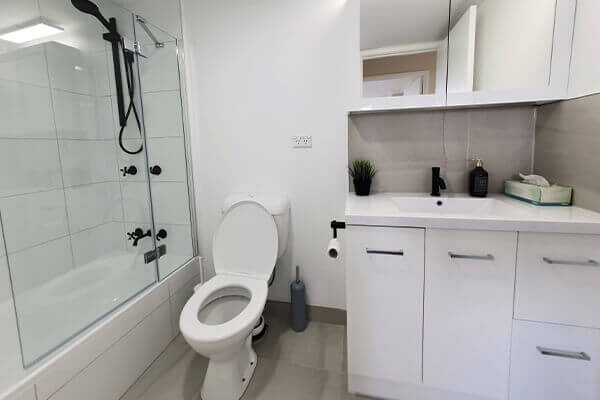 modern bathroom renovated by Bulimba Handyman from RTL Trades