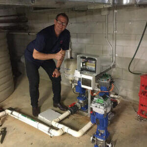 qualified Hawthorne based electrician checking pumps and maintaining house pump system