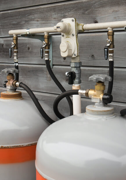 home gas tank installations
